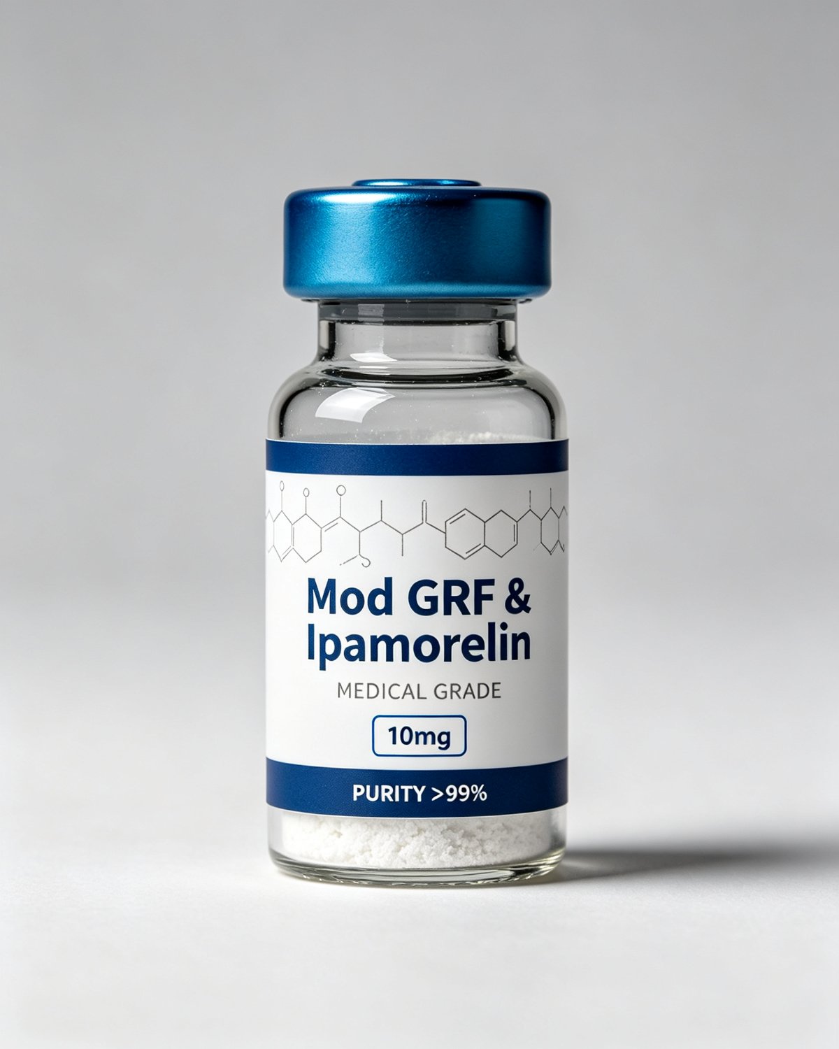 Mod GRF (1-29) & Ipamorelin Blend (10mg) —product label, purity above 99%, research use only