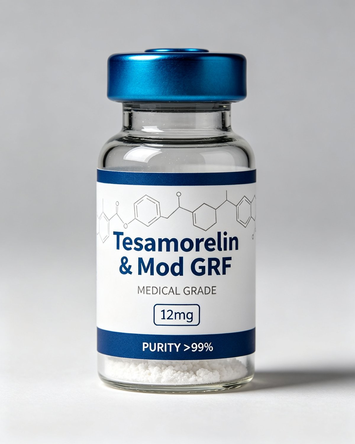 Tesamorelin & Mod GRF (1-29) & Ipamorelin Blend (12mg) —product label, purity above 99%, research use only