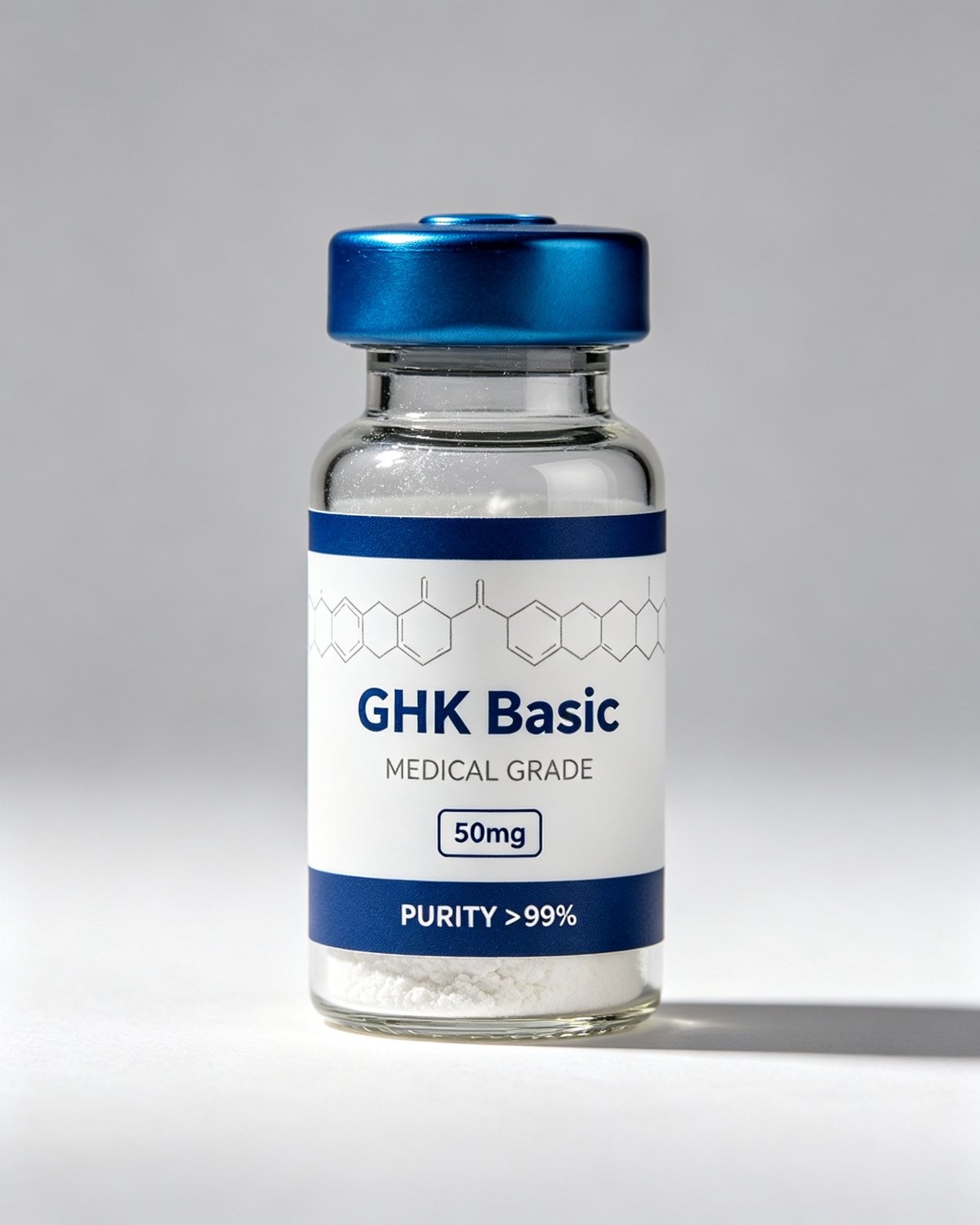 GHK Basic (50mg) —product label, purity above 99%, research use only