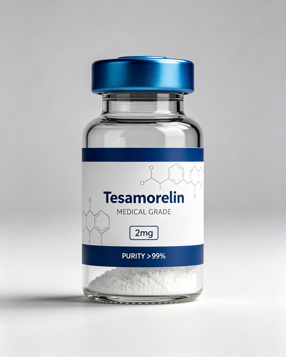 Tesamorelin (5mg & 10mg) —product label, purity above 99%, research use only